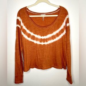 Kirra Orange Tie Dye Long Sleeve